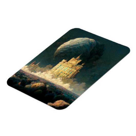 Castle aan de rand van de wereld Fantasy Sci-Fi Magneet (Linkerzijde)