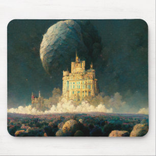 Castle aan de rand van de wereld Fantasy Sci-Fi Muismat