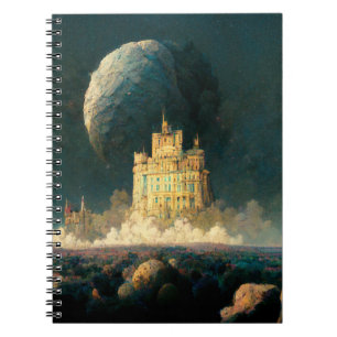 Castle aan de rand van de wereld Fantasy Sci-Fi Notitieboek