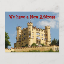 Castle Adreswijziging We verhuisden Briefkaarten