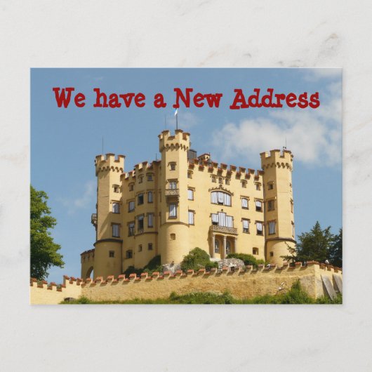 Castle Adreswijziging We verhuisden Briefkaarten (Voorkant)