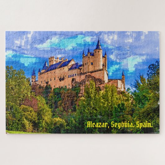 Castle Alcazar, Segovia, Spanje. Legpuzzel (Horizontaal)
