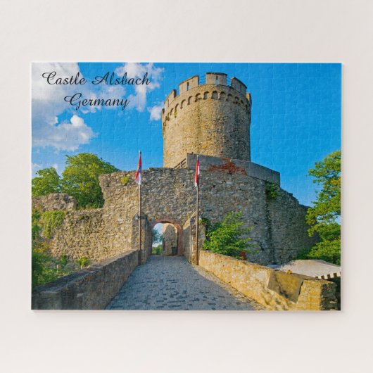 Castle Alsbach Duitsland. Jigzaag Puzzle Legpuzzel (Horizontaal)