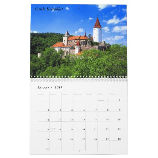 Castle and Chateaus 2011 Calendar Kalender (Jan 2027)