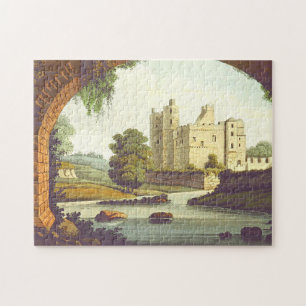 Castle and River Through a Brick Arch Puzzle Legpuzzel