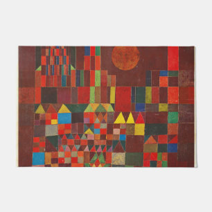Castle and Sun, abstracte kunst van Paul Klee, Deurmat