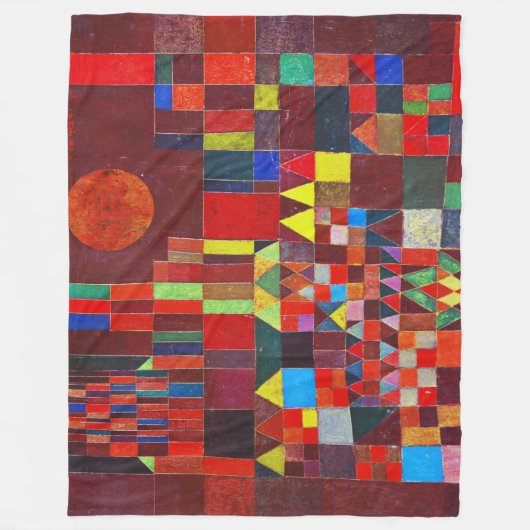 Castle and Sun, Paul Klee Fleece Deken (Voorkant)