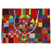 Castle and Sun, Paul Klee Large Gift Bag Groot Cadeauzakje (Voorkant)