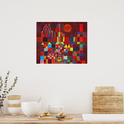 Castle and Sun, Paul Klee Poster (Keuken)