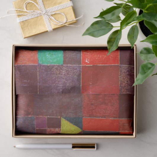 Castle and Sun, Paul Klee Tissuepapier (Geschenk)