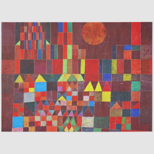 Castle and Sun, Paul Klee Tissuepapier (Voorkant)