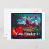 Castle Apple Label - Westbank B.C. Canada Briefkaart (Voorkant / Achterkant)