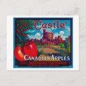 Castle Apple Label - Westbank B.C. Canada Briefkaart (Voorkant)