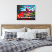 Castle Apple Label - Westbank B.C. Canada Canvas Afdruk (Insitu (Slaapkamer))