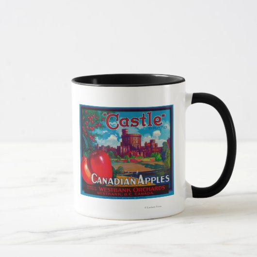 Castle Apple Label - Westbank B.C. Canada Mok (Rechts)
