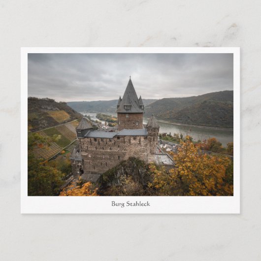 Castle Bacharach Duitsland Briefkaart (Voorkant)