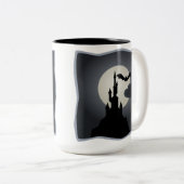 Castle, Bat en Full Moon Halloween Mok (Voorkant rechts)