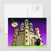 Castle Bats and Grim Reaper aan Castle Deuren Briefkaart (Voorkant / Achterkant)