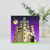 Castle Bats and Grim Reaper aan Castle Deuren Kaart (Staand voorkant)