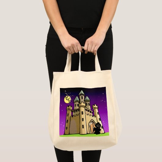 Castle Bats and Grim Reaper aan Castle Deuren Tote Bag (Voorkant (product))