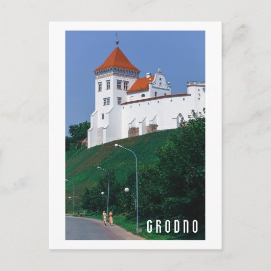 Castle Belarus Grodno Cityscape City Architecture Briefkaart (Voorkant)