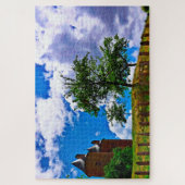 Castle Burgruine Duitsland. Legpuzzel (Verticaal)