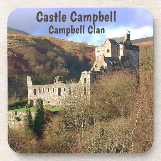 Castle Campbell - Campbell Clan Drankjes Onderzetter (Voorkant)