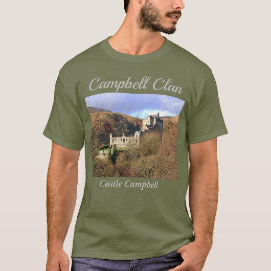 Castle Campbell - Scottish Campbell Clan T-Shirt (Voorkant)
