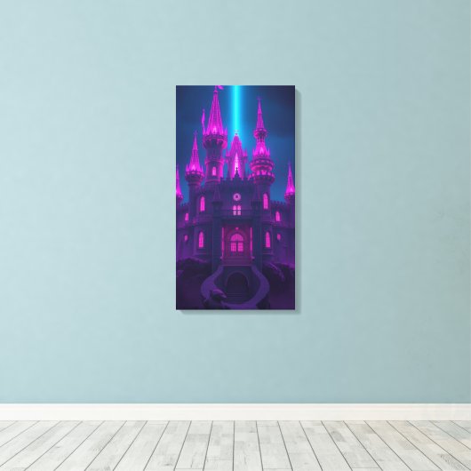 Castle  canvas afdruk (Insitu (Houten vloer))