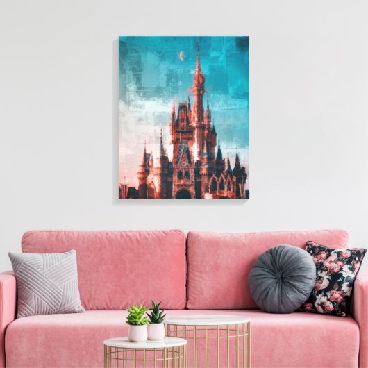 Castle Canvas Afdruk (Insitu (Woonkamer))
