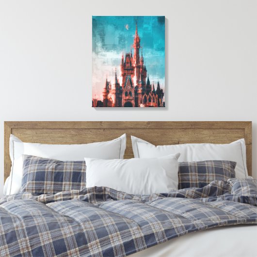 Castle Canvas Afdruk (Insitu (Slaapkamer))
