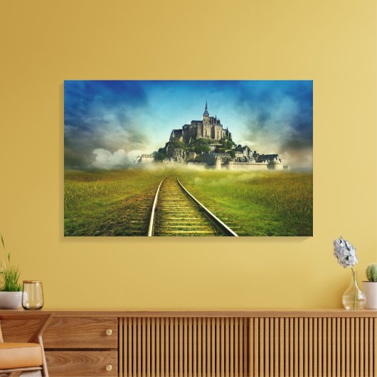 Castle Canvas Afdruk (Insitu (Woonkamer))