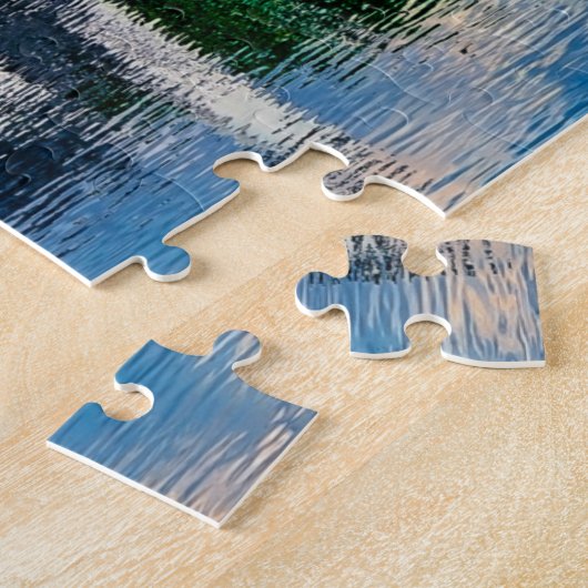 Castle (chateau) de Chenonceau. Frankrijk. Legpuzzel (Zijkant)