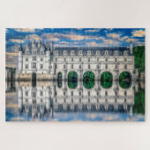Castle (chateau) de Chenonceau. Frankrijk. Legpuzzel (Horizontaal)