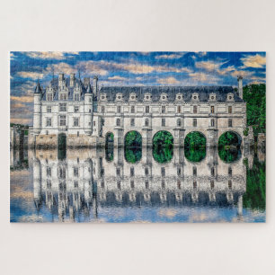 Castle (chateau) de Chenonceau. Frankrijk. Legpuzzel