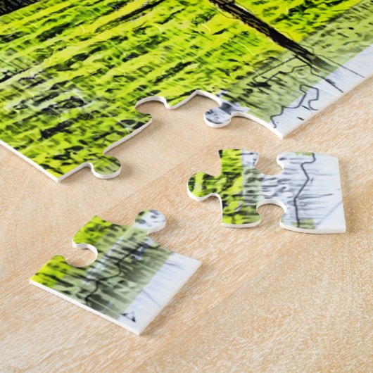 Castle Chenonceau. Frankrijk. Legpuzzel (Zijkant)