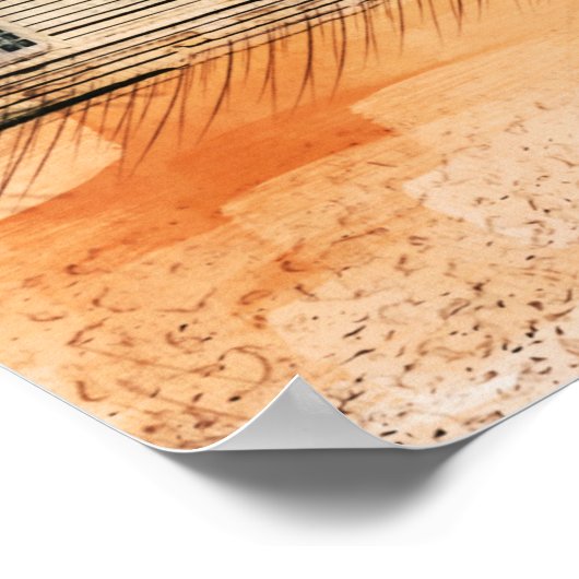 Castle Cheverny, Loire valley, Frankrijk. Poster (Hoek)