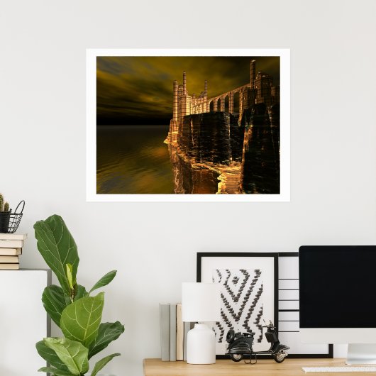 CASTLE CLIFF PRINT (Thuiskantoor)