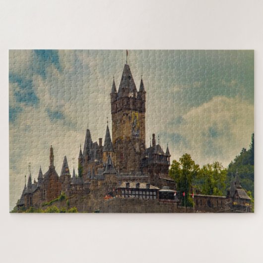 Castle Cochem Mosel Reichsburg. Legpuzzel (Horizontaal)