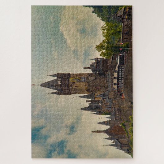 Castle Cochem Mosel Reichsburg. Legpuzzel (Verticaal)