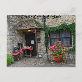 Castle Combe Engeland, foto op ansichtkaart Briefkaart
