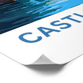 Castle Combe England Reisprint Poster (Hoek)