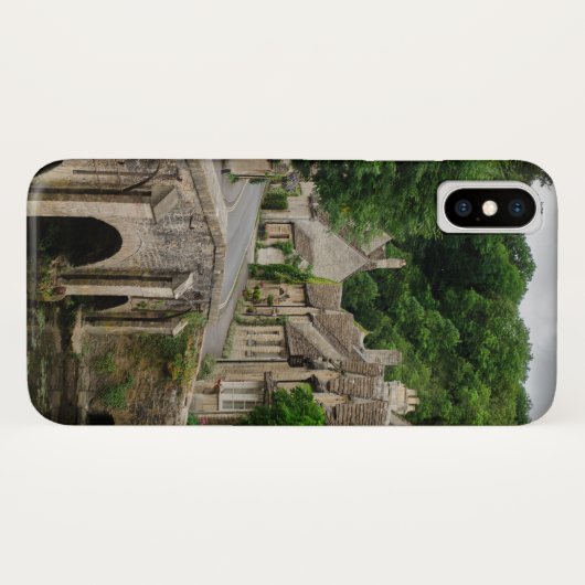 Castle Combe iPhone case in de stad Costwolds (Achterkant (horizontaal))