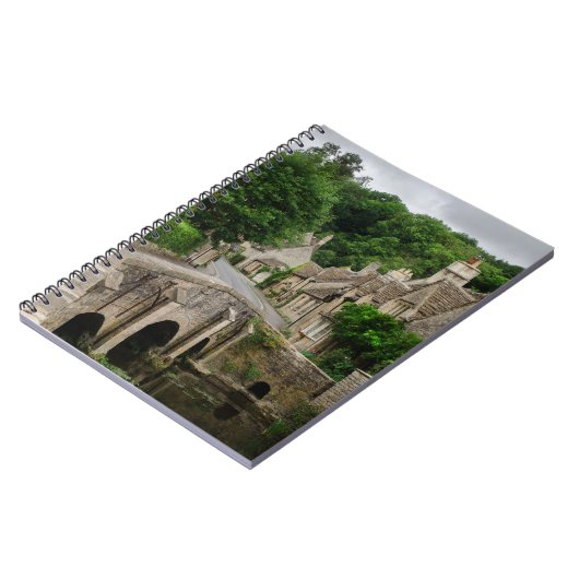 Castle Combe notebook, stad Costwolds Notitieboek (Linkerzijde)