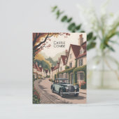 Castle Combe vintage Briefkaart (Staand voorkant)