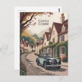 Castle Combe vintage Briefkaart (Voorkant / Achterkant)