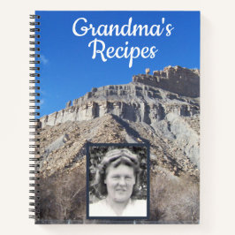 Castle Country Foto Grandma's Recipe Book Notitieboek