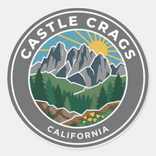 Castle Crags State Park Californië Ronde Sticker