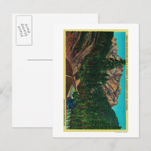 Castle Crags State Park uit de VS 99 Briefkaart (Voorkant / Achterkant)