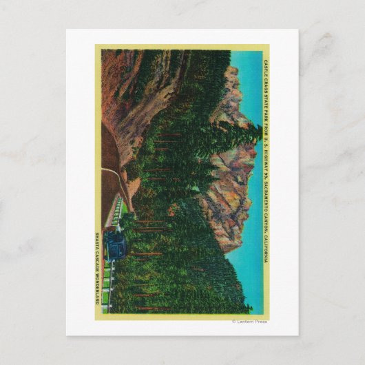 Castle Crags State Park uit de VS 99 Briefkaart (Voorkant)
